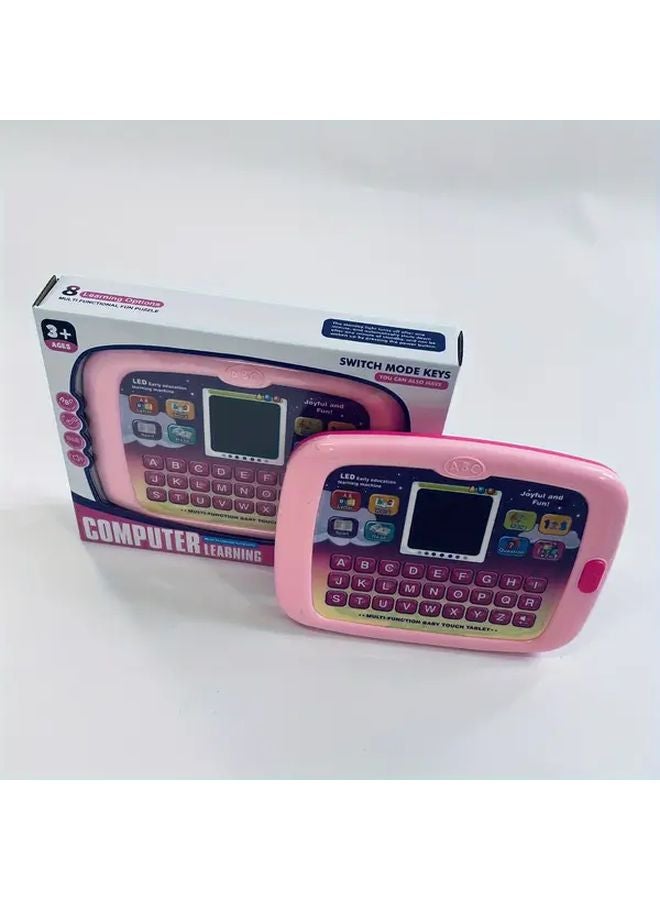 جهاز لوحي إلكتروني أزرق للتعلم مع الأبجدية والأرقام والموسيقى والبيانو والألعاب والكاميرا والميكروفون - Image 4